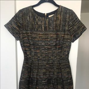 Shoshanna Cocktail Dress Metallic Tweed Size 2